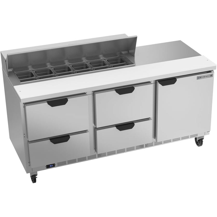 Beverage Air SPED72HC-12-4, 72" Sandwich Prep Table with Drawers