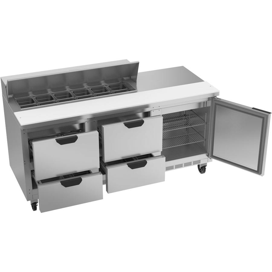 Beverage Air SPED72HC-12-4, 72" Sandwich Prep Table with Drawers