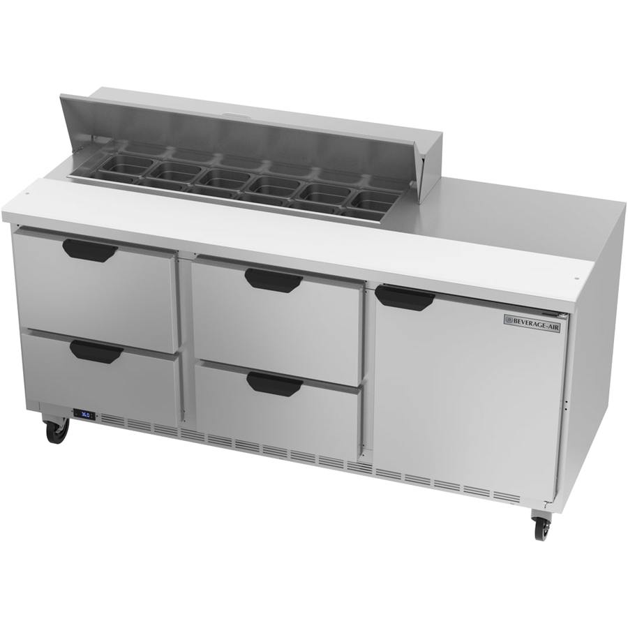 Beverage Air SPED72HC-12-4, 72" Sandwich Prep Table with Drawers