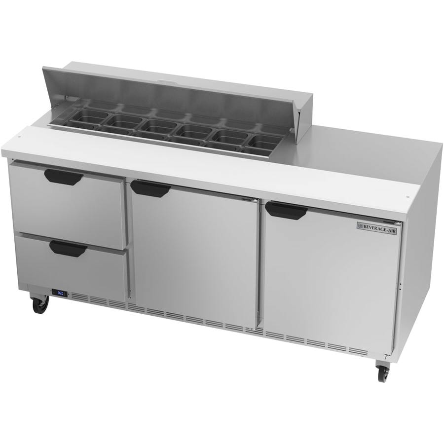 Beverage Air SPED72HC-12-2, 72" Sandwich Prep Table with Drawers