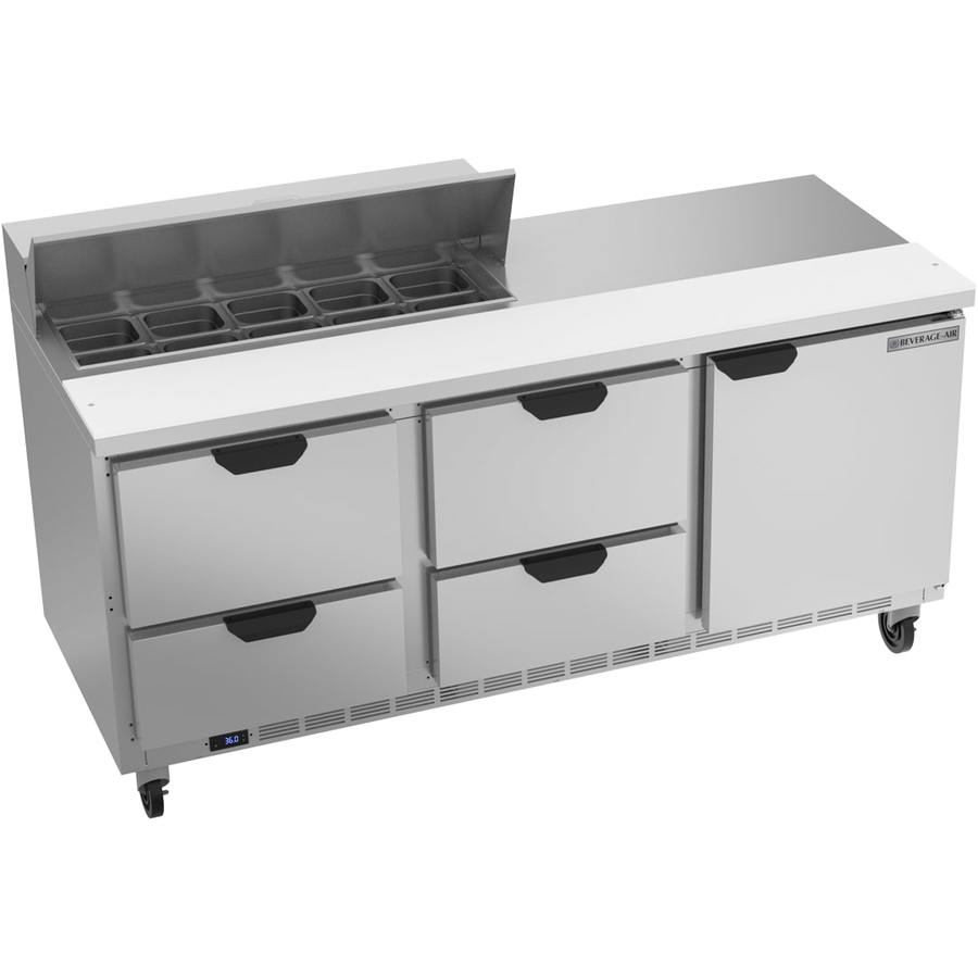 Beverage Air SPED72HC-10-4, 72" Sandwich Prep Table with Drawers