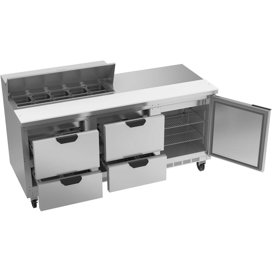 Beverage Air SPED72HC-10-4, 72" Sandwich Prep Table with Drawers