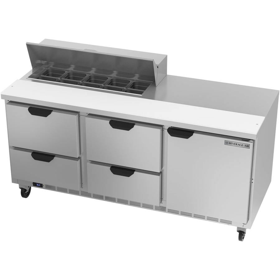 Beverage Air SPED72HC-10-4, 72" Sandwich Prep Table with Drawers