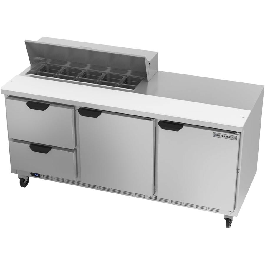 Beverage Air SPED72HC-10-2, 72" Sandwich Prep Table with Drawers