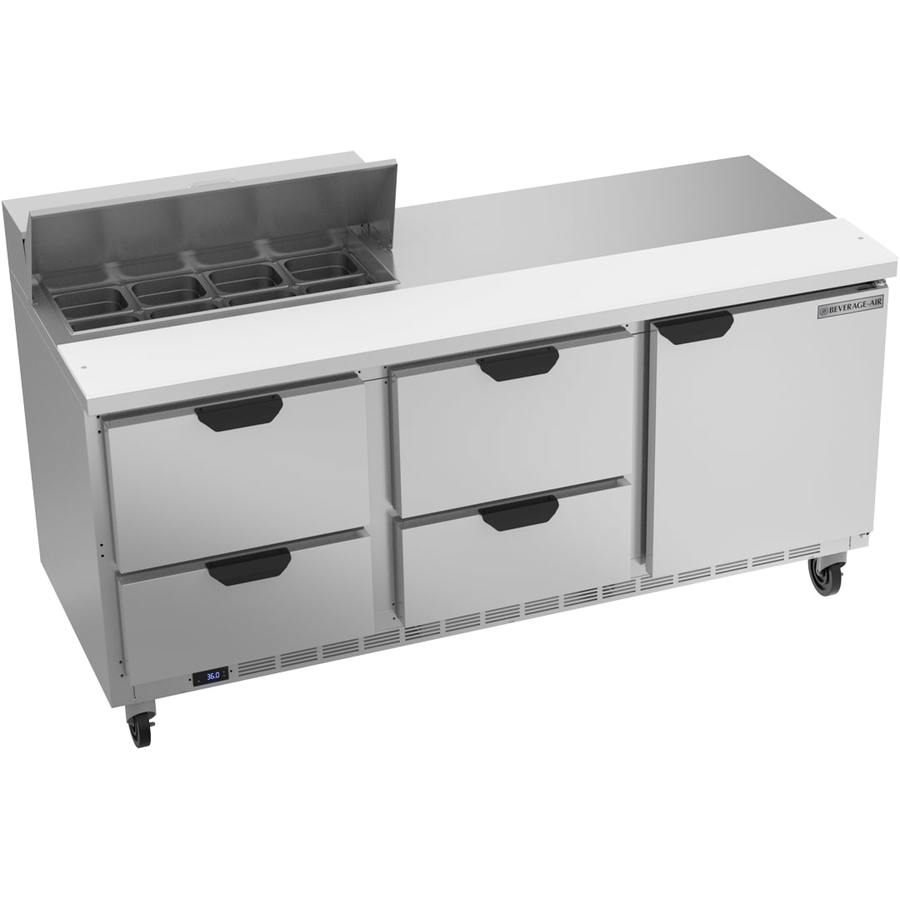 Beverage Air SPED72HC-08-4, 72" Sandwich Prep Table with Drawers