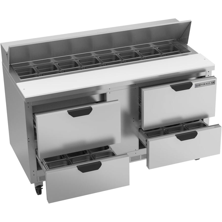 Beverage Air SPED60HC-16-4, 60" Sandwich Prep Table with Drawers