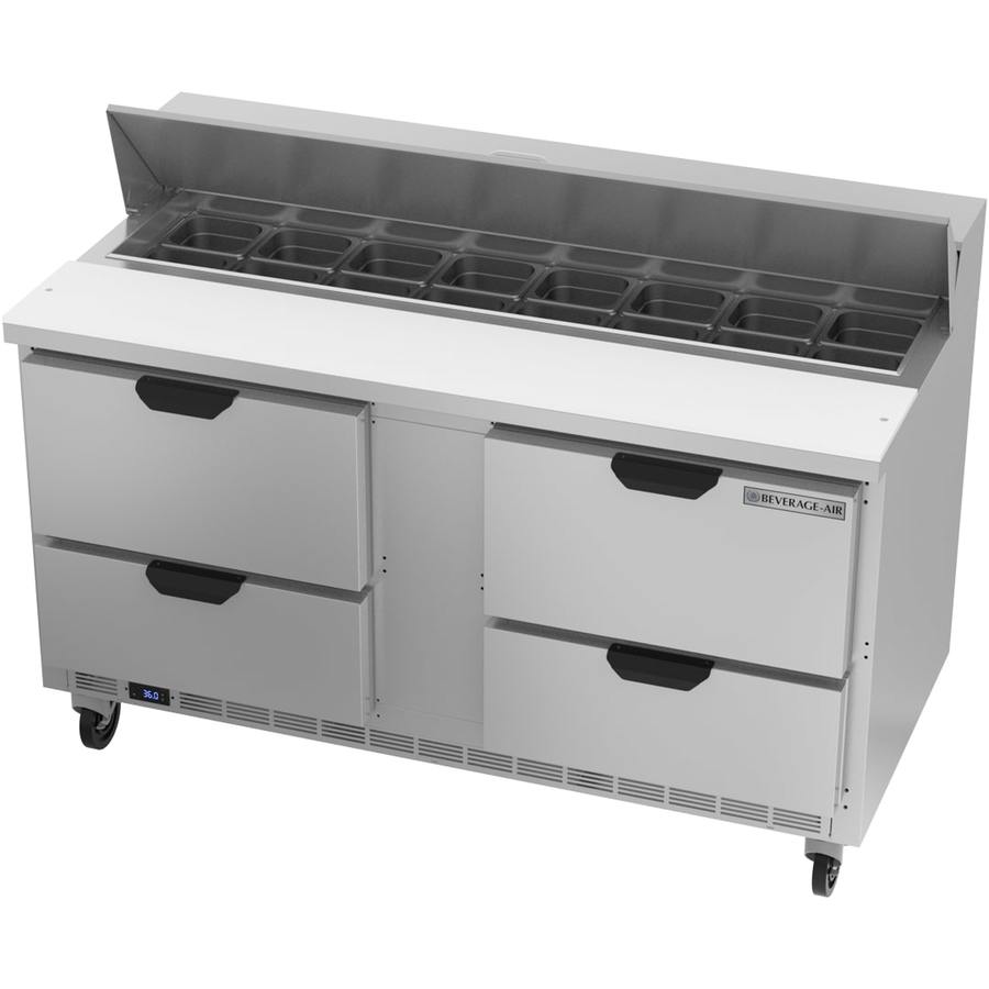 Beverage Air SPED60HC-16-4, 60" Sandwich Prep Table with Drawers