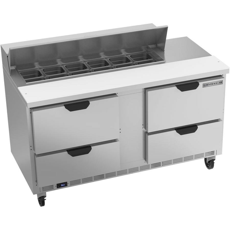 Beverage Air SPED60HC-12-4, 60" Food Prep Table with Drawers