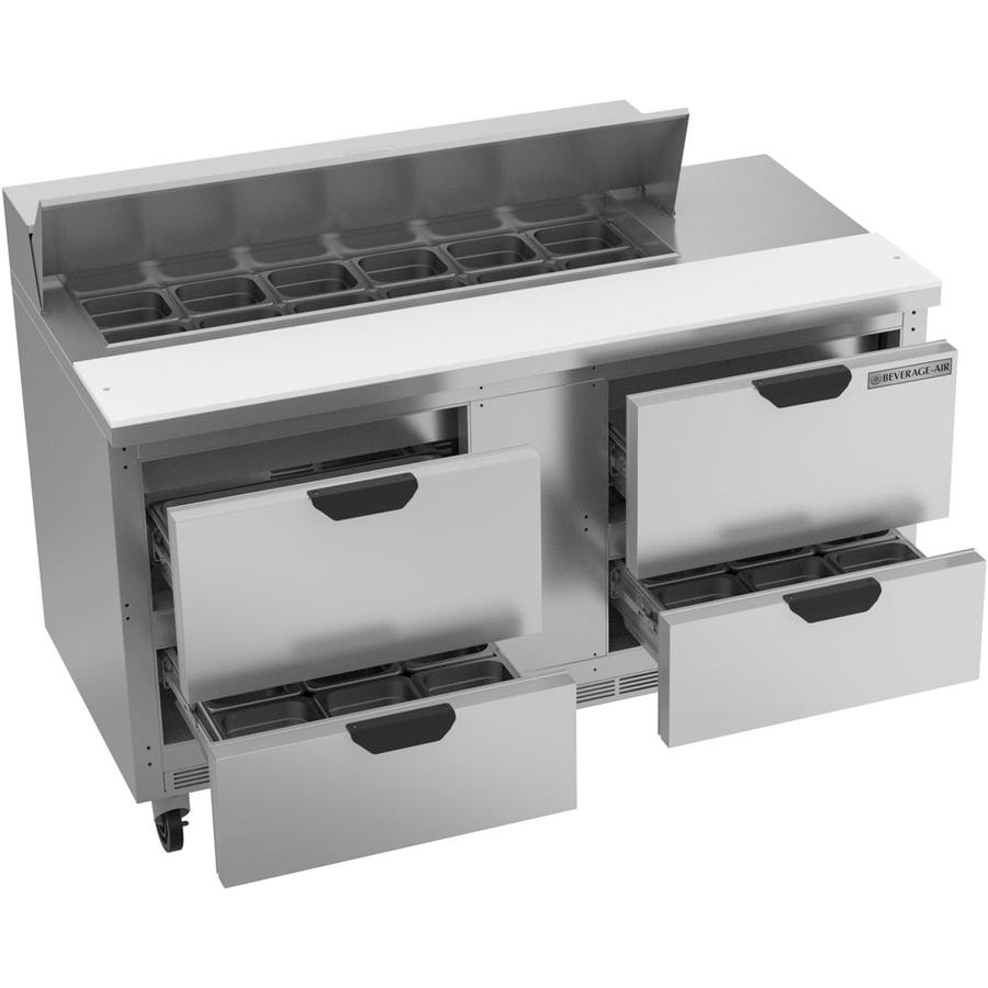 Beverage Air SPED60HC-12-4, 60" Food Prep Table with Drawers