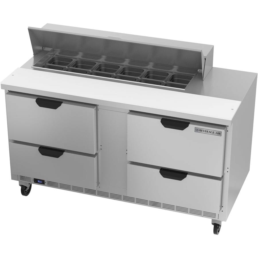 Beverage Air SPED60HC-12-4, 60" Food Prep Table with Drawers