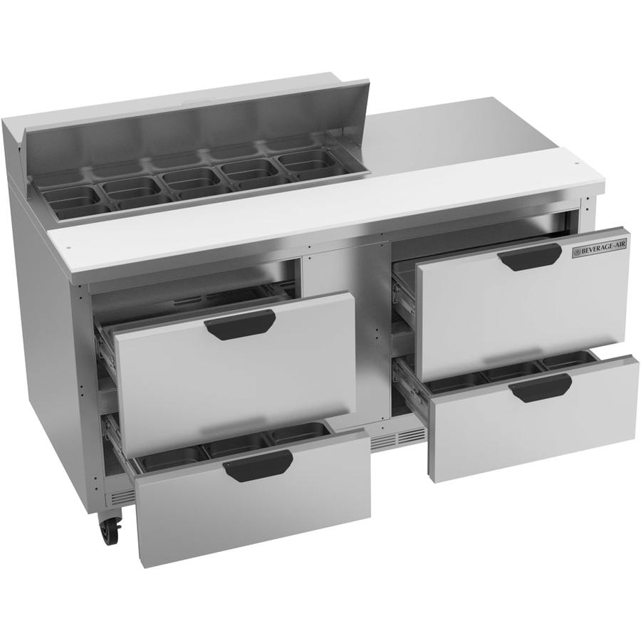 Beverage Air SPED60HC-10-4, 60" Sandwich Prep Table with Drawers