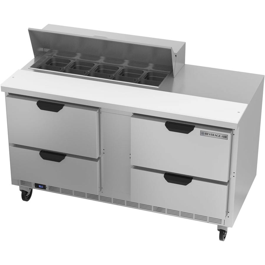 Beverage Air SPED60HC-10-4, 60" Sandwich Prep Table with Drawers