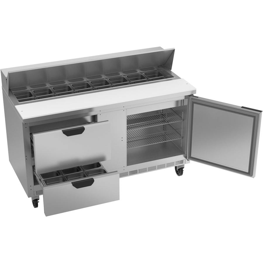 Beverage Air SPED60HC-16-2, 60" Sandwich Prep Table with Drawers