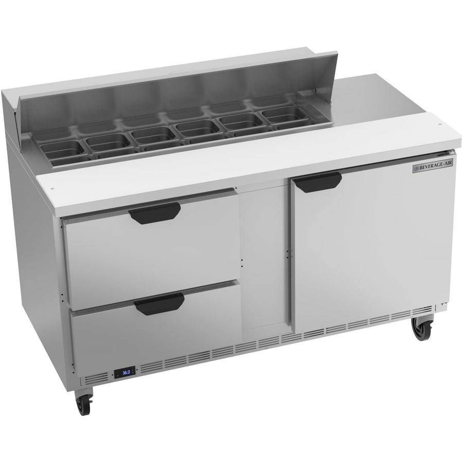 Beverage Air SPED60HC-12-2, 60" Sandwich Prep Table with Drawers