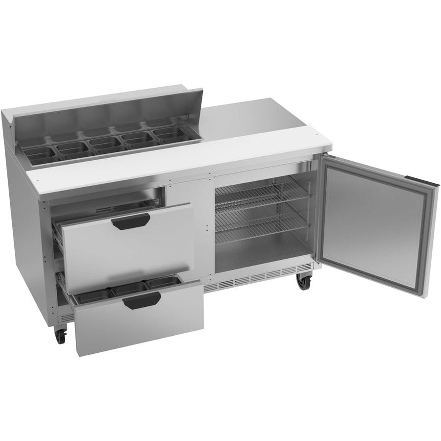 Beverage Air SPED60HC-10-2, 60" Sandwich Prep Table with Drawers