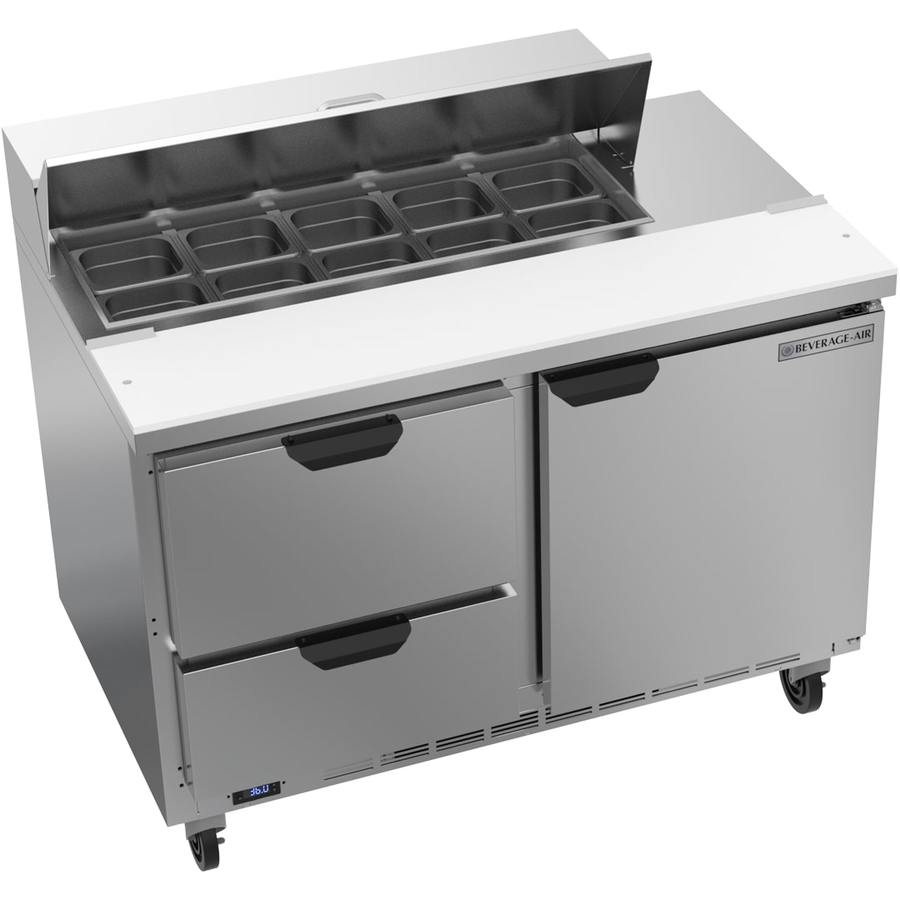 Beverage Air SPED48HC-10-2, 48" Sandwich Prep Table with Drawers
