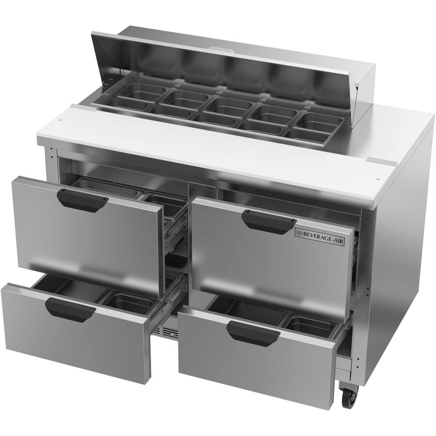 Beverage Air SPED48HC-10-4, 48" Sandwich Prep Table with Drawers