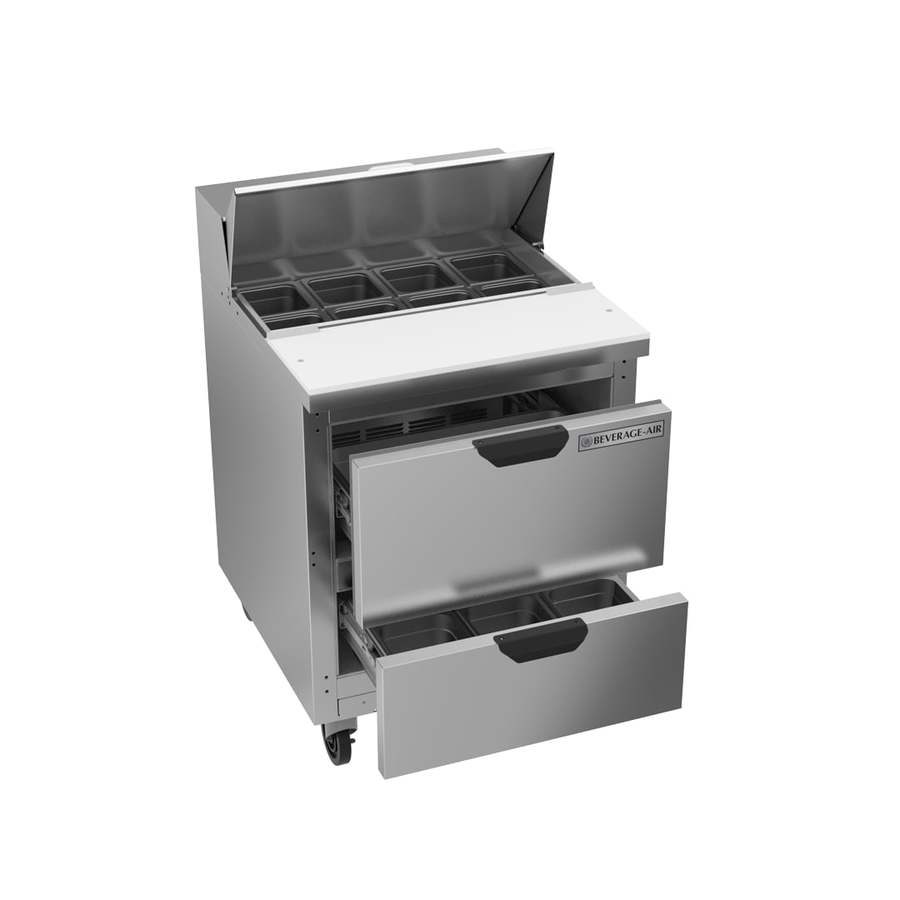 Beverage Air SPED27HC-B, 27" Sandwich Prep Table With Drawers