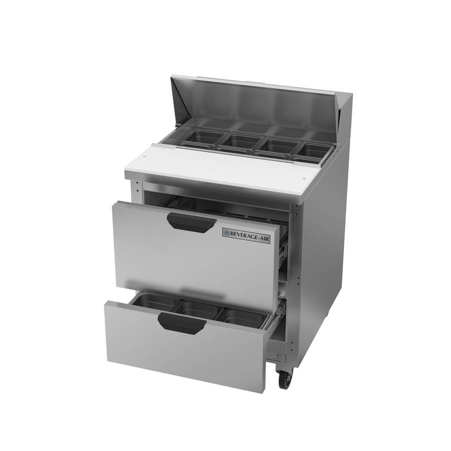 Beverage Air SPED27HC-B, 27" Sandwich Prep Table With Drawers