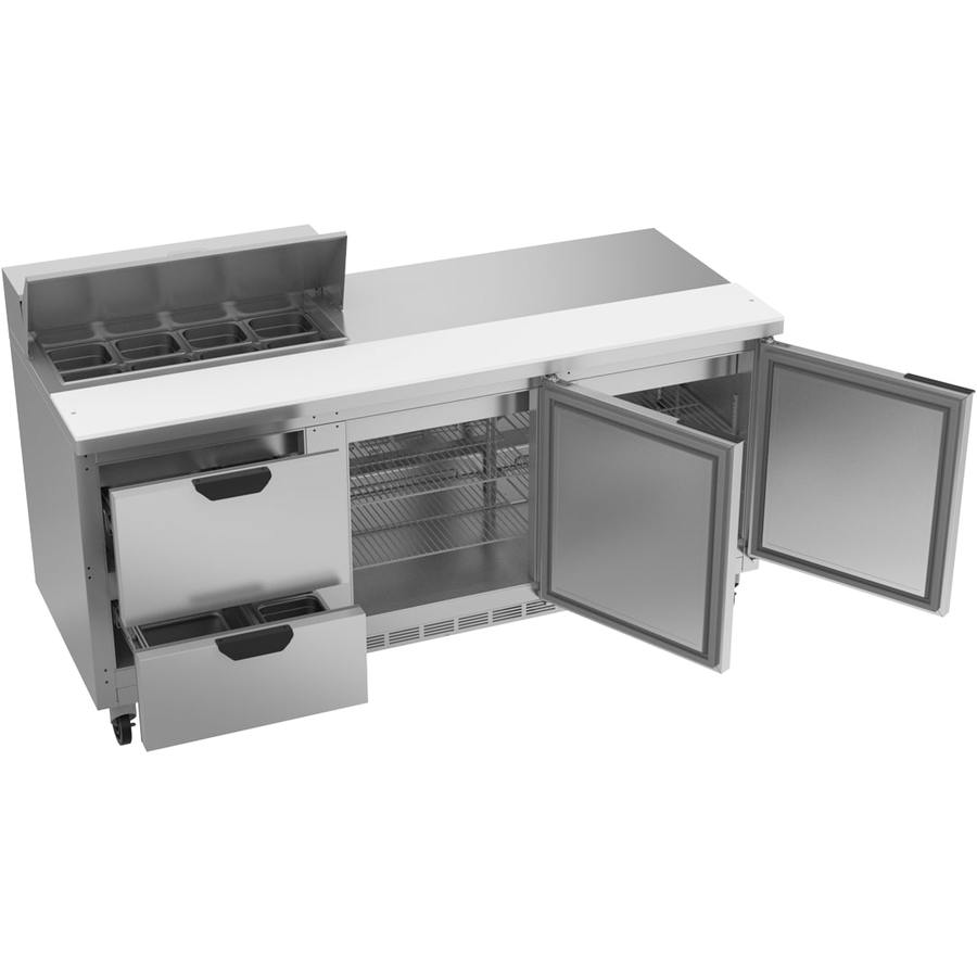 Beverage Air SPED72HC-08-2, 72" Sandwich Prep Table with Drawers