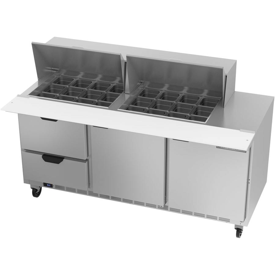 Beverage Air SPED72HC-24M-2, 72" Mega Top Sandwich Prep Table with Drawers