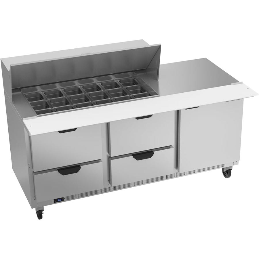 Beverage Air SPED72HC-18M-4, 72" Mega Top Sandwich Prep Table with Drawers
