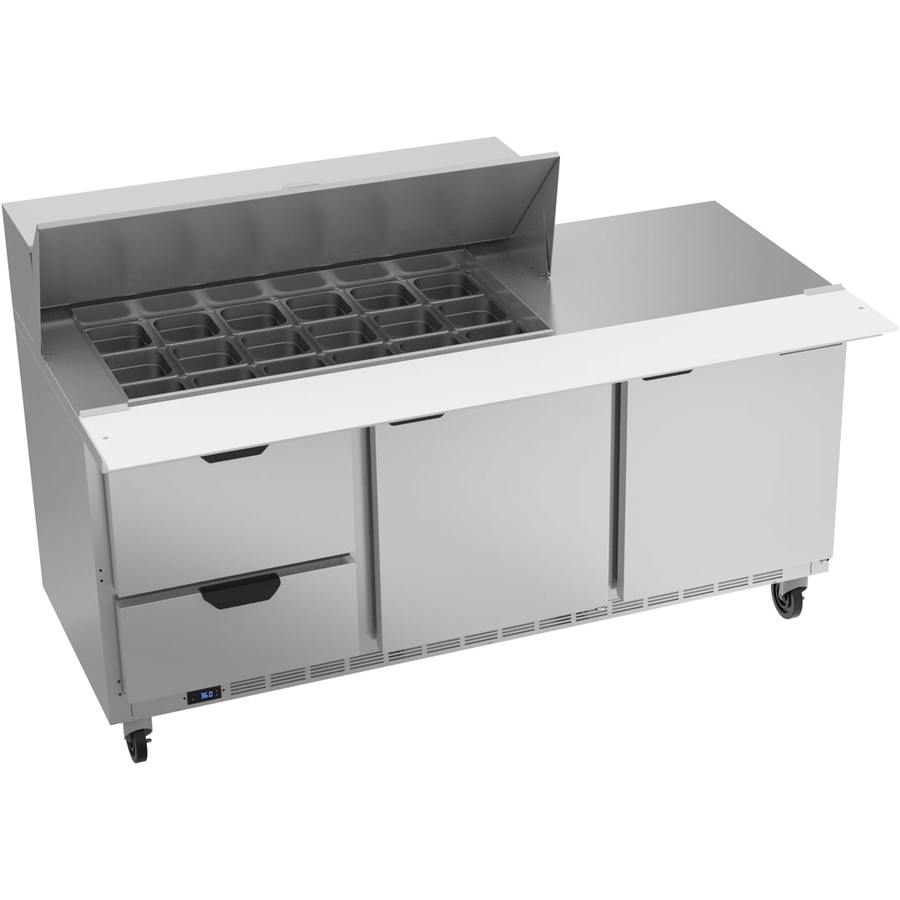 Beverage Air SPED72HC-18M-2, 72" Mega Top Sandwich Prep Table with Drawers