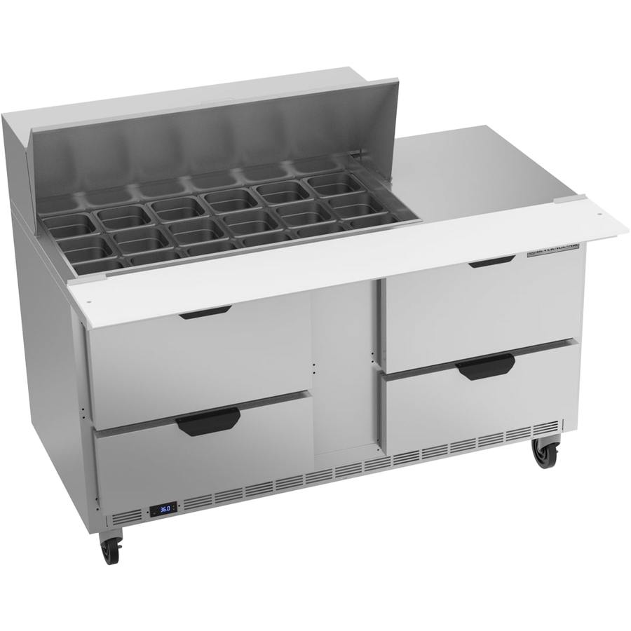 Beverage Air SPED60HC-18M-4, 60" Mega Top Sandwich Prep Table with Drawers