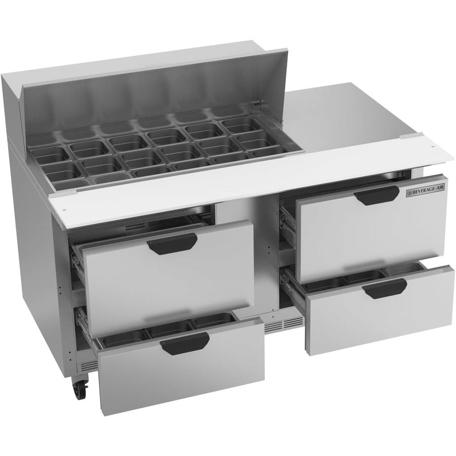 Beverage Air SPED60HC-18M-4, 60" Mega Top Sandwich Prep Table with Drawers