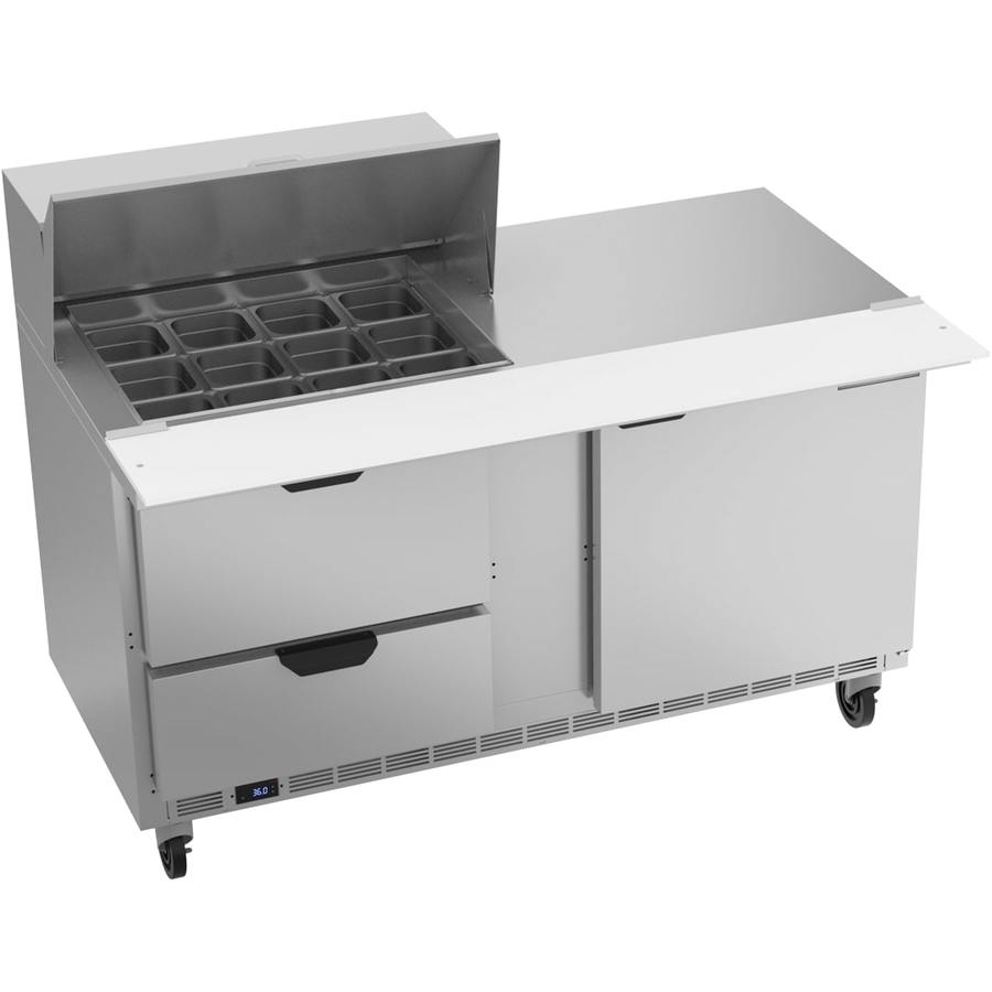 Beverage Air SPED60HC-12M-2, 60" Mega Top Sandwich Prep Table with Drawers