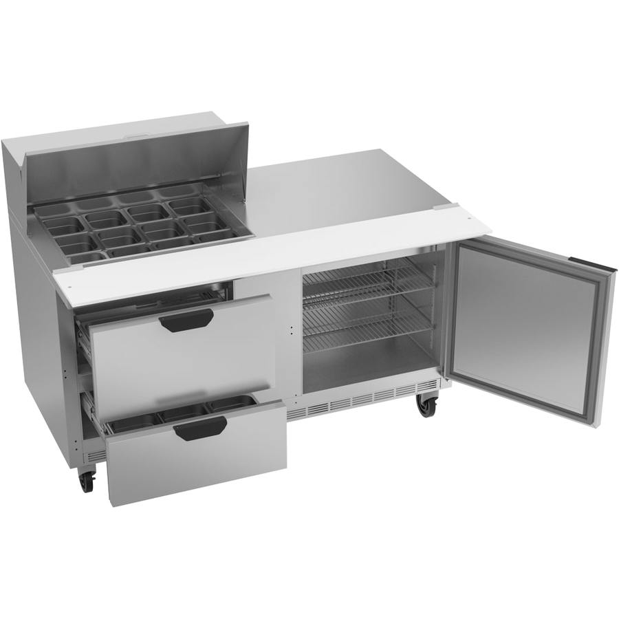 Beverage Air SPED60HC-12M-2, 60" Mega Top Sandwich Prep Table with Drawers