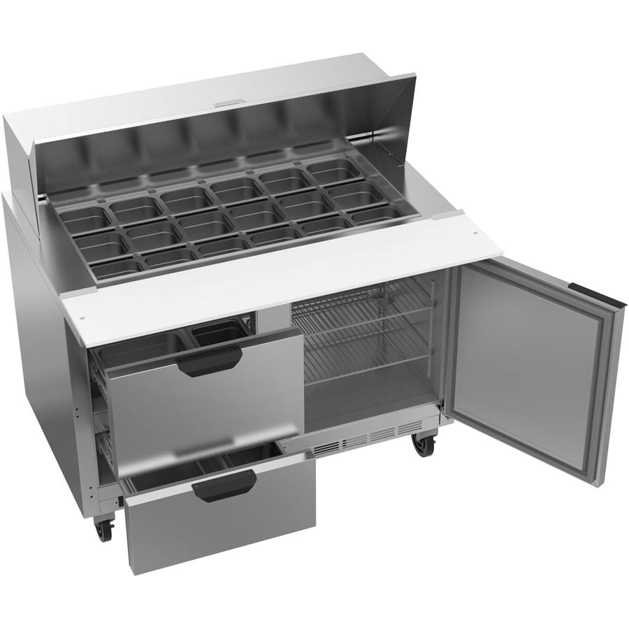 Beverage Air SPED48HC-18M-2, 48" Sandwich Prep Table Mega Top