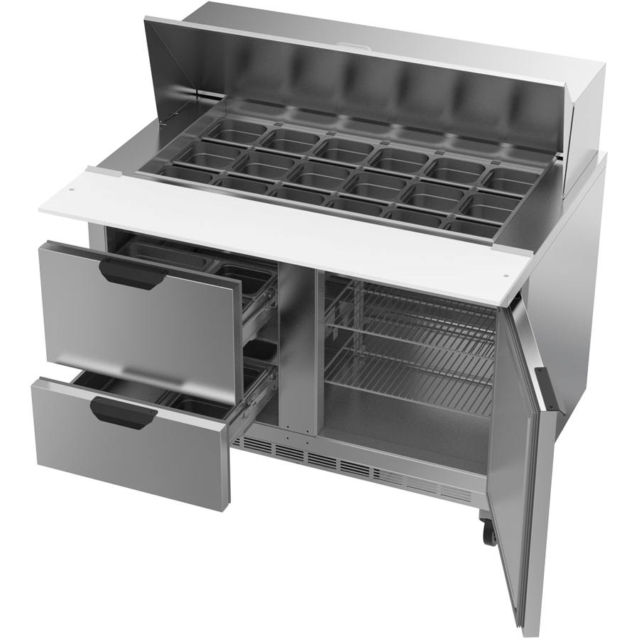 Beverage Air SPED48HC-18M-2, 48" Sandwich Prep Table Mega Top