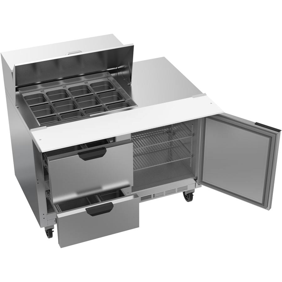 Beverage Air SPED48HC-12M-2, 48" Sandwich Prep Table Mega Top