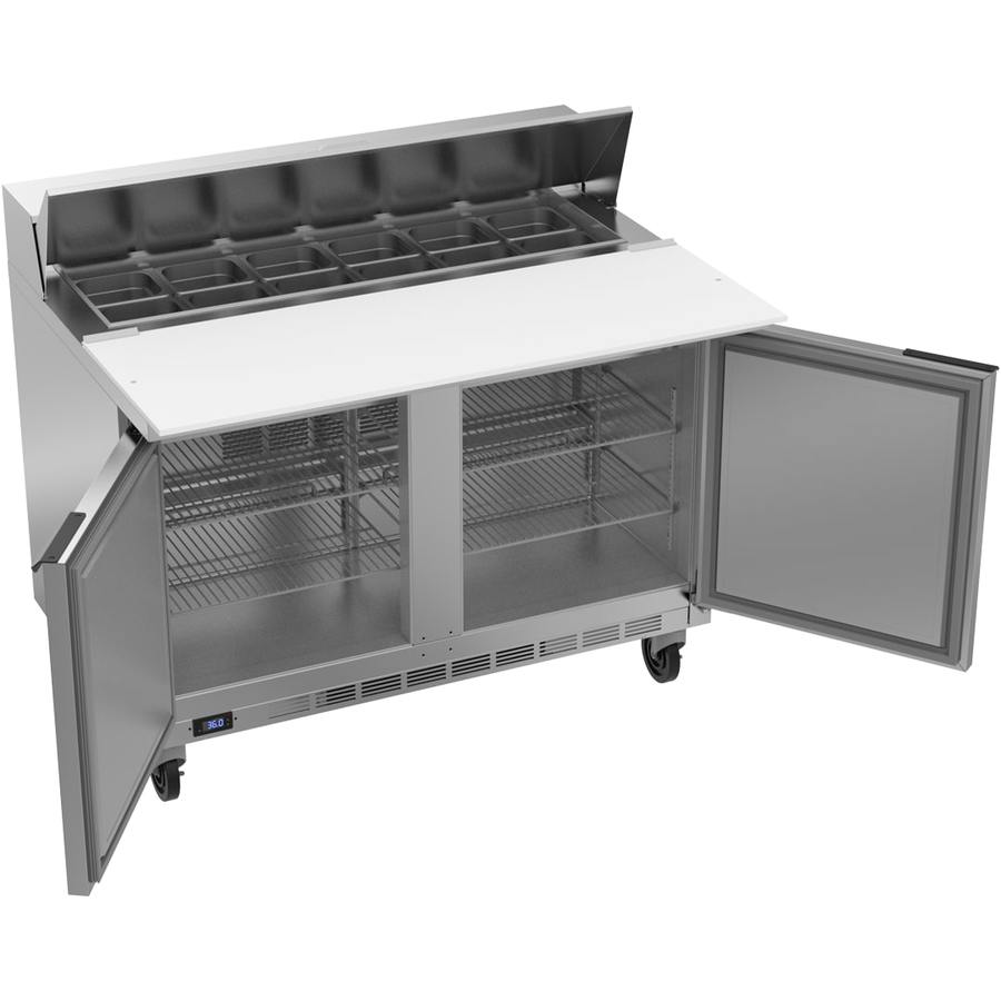 Beverage Air SPE48HC-12C, 48" Sandwich Prep Table With 17” Cutting Board