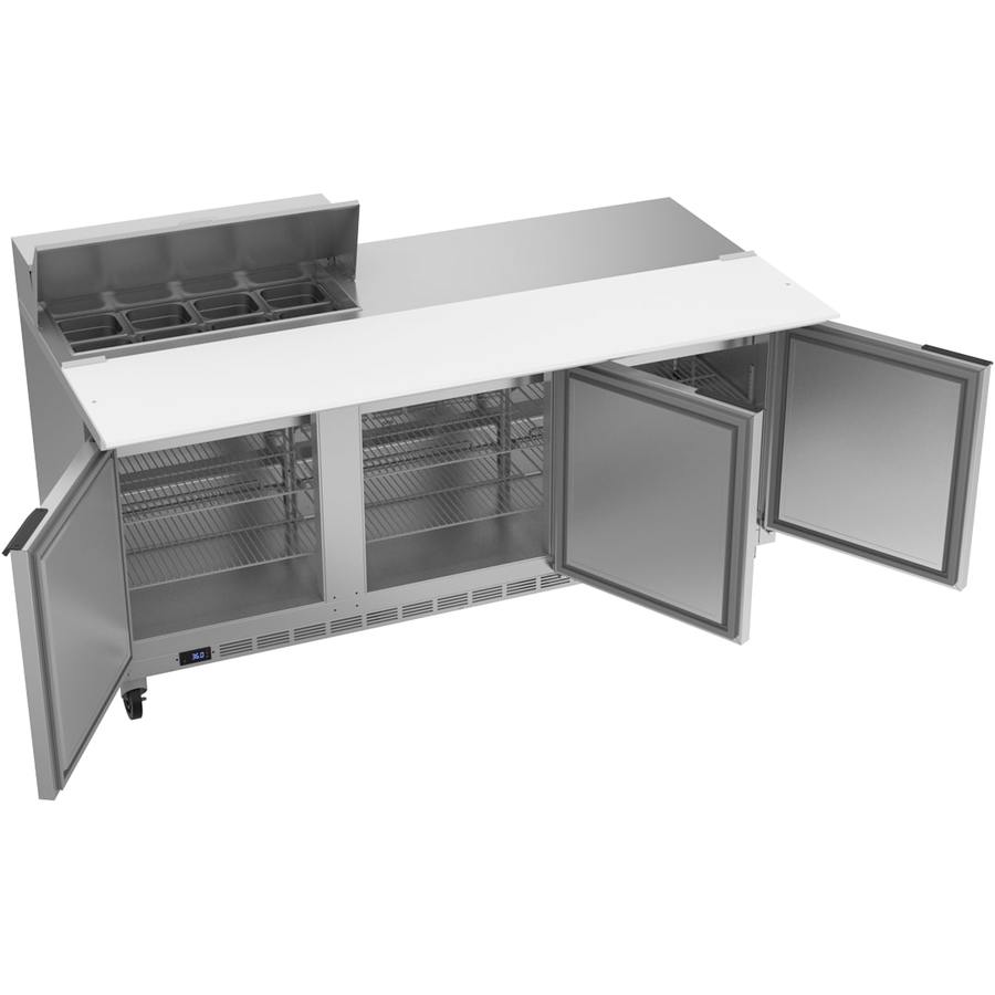 Beverage Air SPE72HC-08C, 72" Sandwich Prep Table With 17” Cutting Board