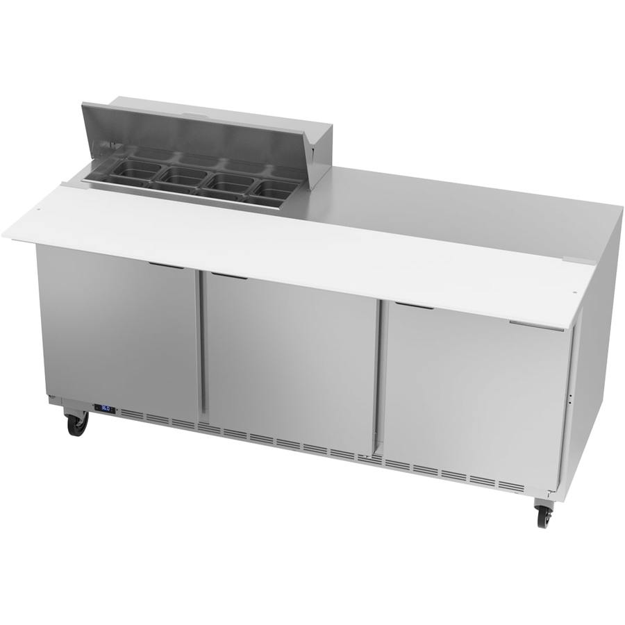 Beverage Air SPE72HC-08C, 72" Sandwich Prep Table With 17” Cutting Board