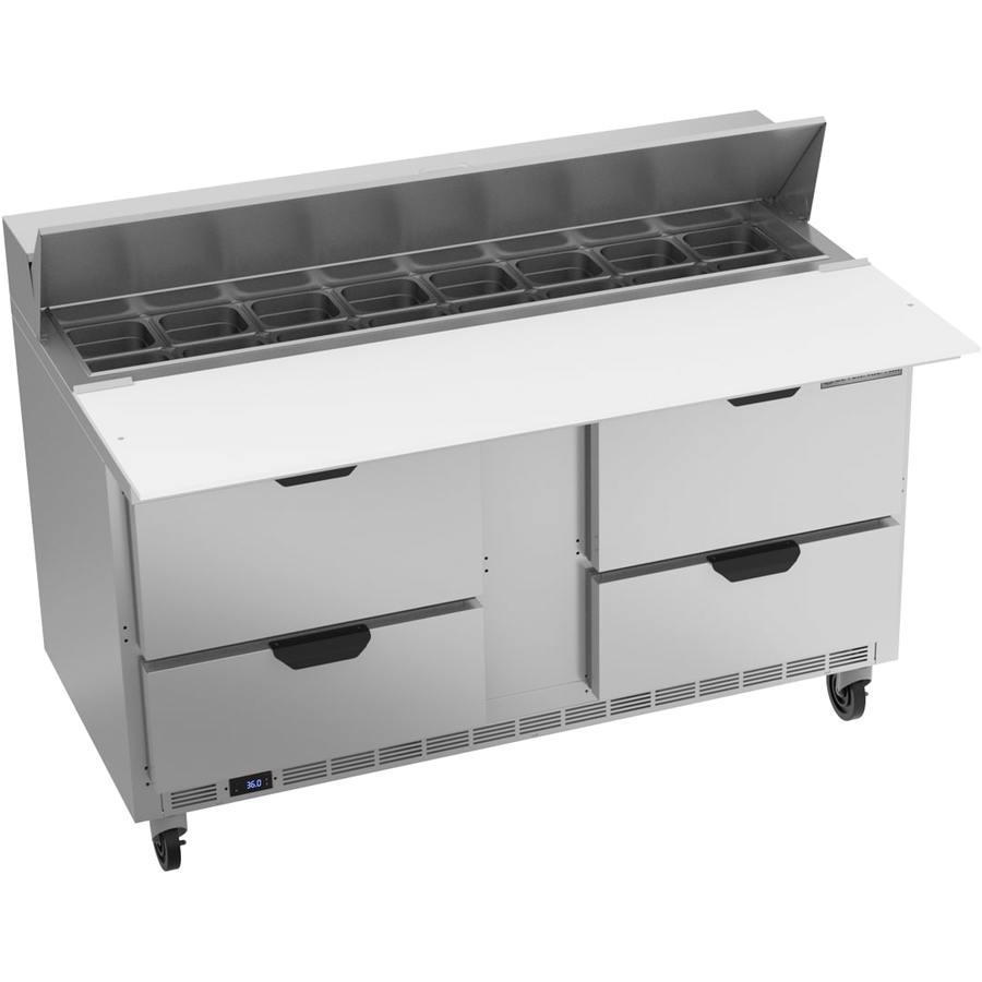 Beverage Air SPED60HC-16C-4, 60" Sandwich Prep Table with Drawers & 17” Cutting Board