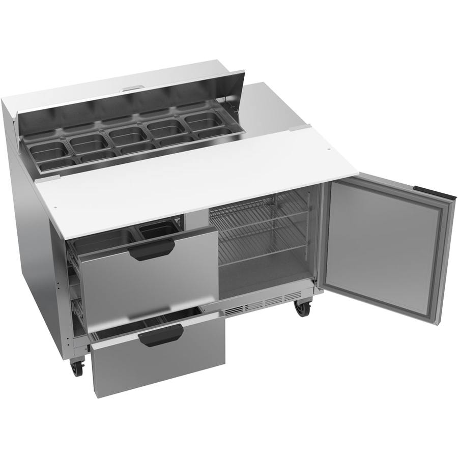 Beverage Air SPED48HC-10C-2, 48" Sandwich Prep Table With 17” Cutting Board