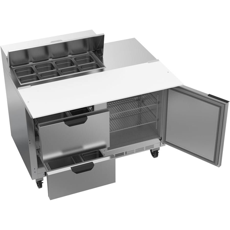 Beverage Air SPED48HC-08C-2, 48" Sandwich Prep Table With 17” Cutting Board