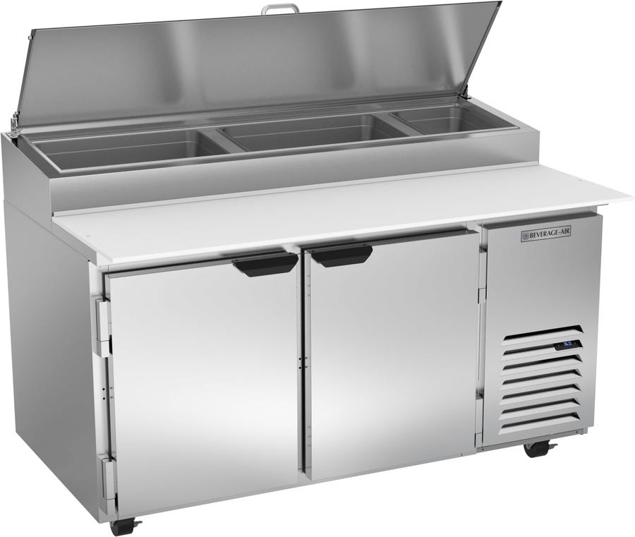 Beverage Air DP60HC, 60" Deli/Pizza Two Doors Prep Table