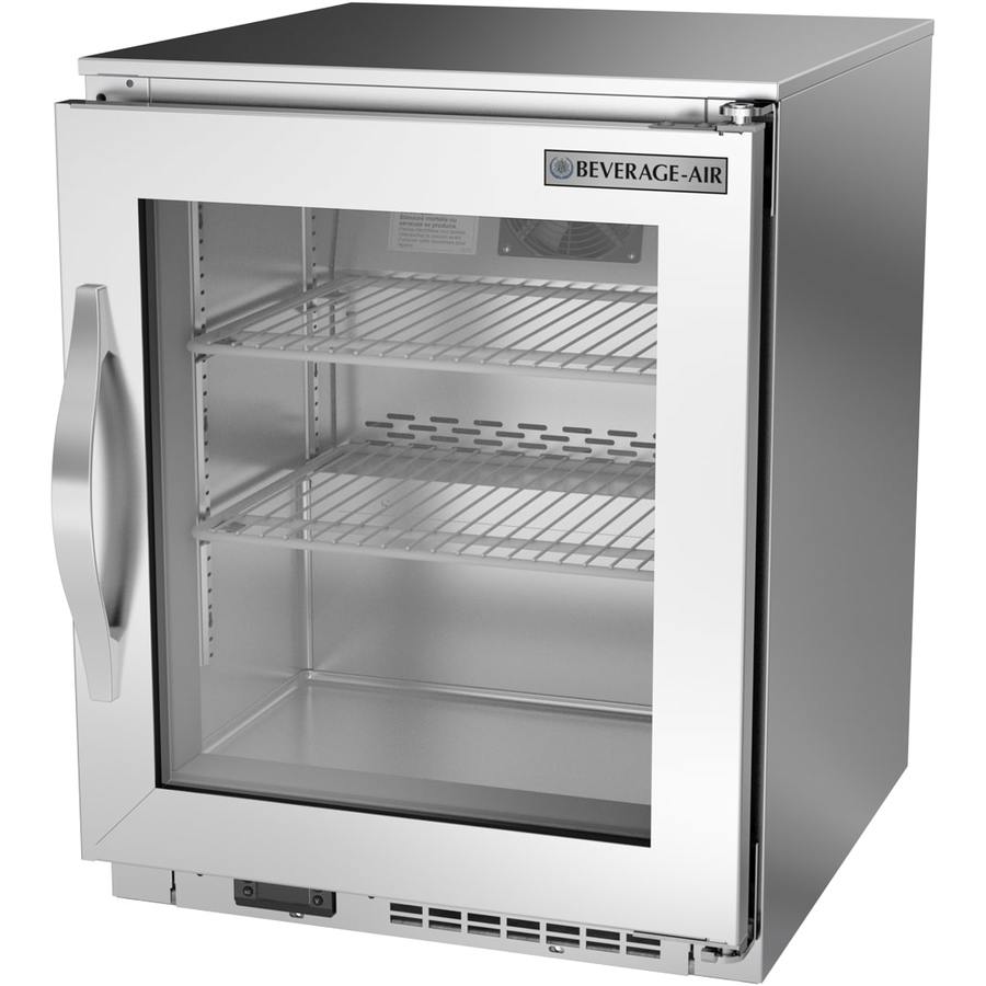 Beverage Air UCF20HC-25-15, 20" Shallow Glass Door Ice Cream Undercounter Freezer