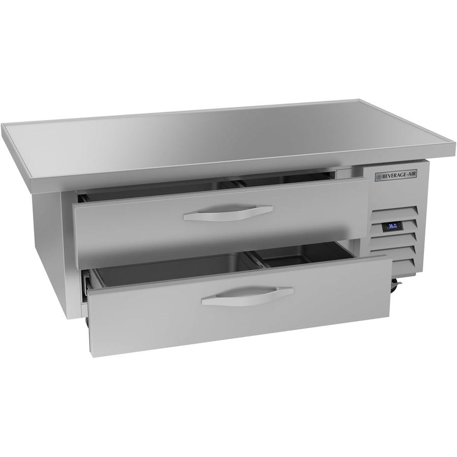 Beverage Air WTRCS52HC-60, 60" Two Drawer With Extended Top Chef Base Refrigerator