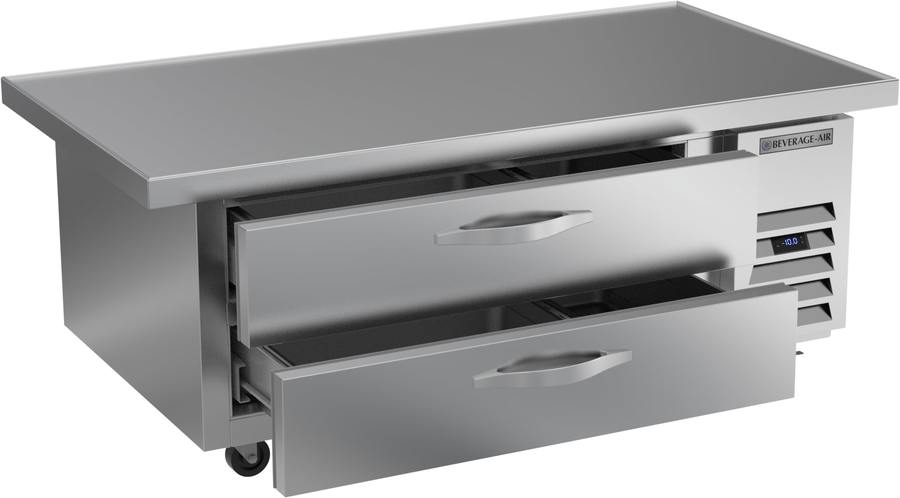 Beverage Air WTFCS52HC-60, 60" Two Drawer Chef Base Freezer