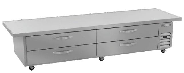 Beverage Air WTFCS96HC-108, 108" Four Drawer With Extended Top Chef Base Freezer