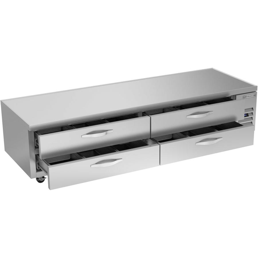 Beverage Air WTFCS96HC, 96" Four Drawer Chef Base Freezer