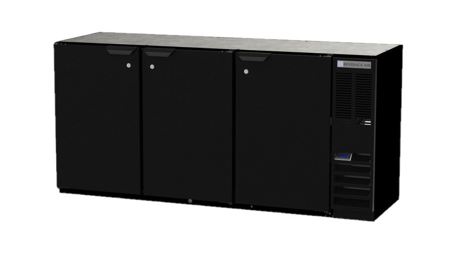 Beverage Air BB72HC-1-B, 72" Solid Door Back Bar Refrigerator