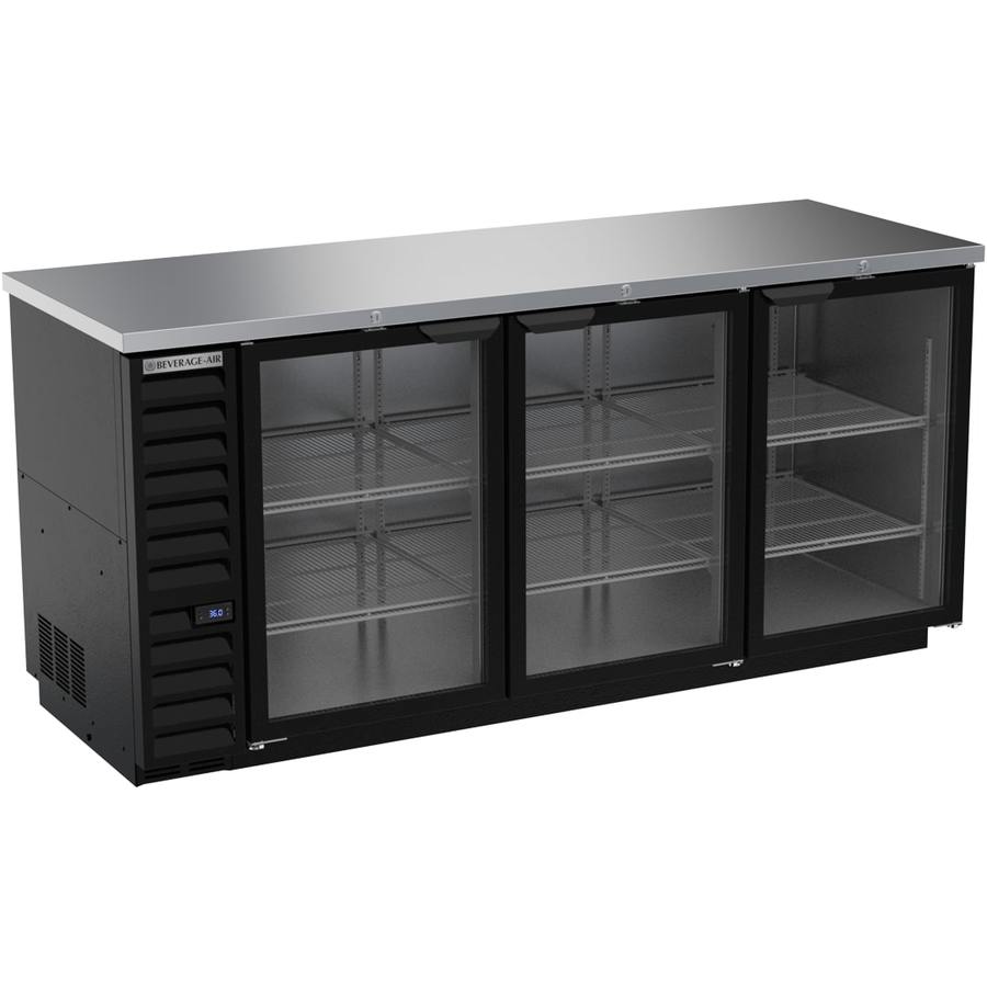 Beverage Air BB78HC-1-G-B, 79" Glass Door Back Bar Refrigerators