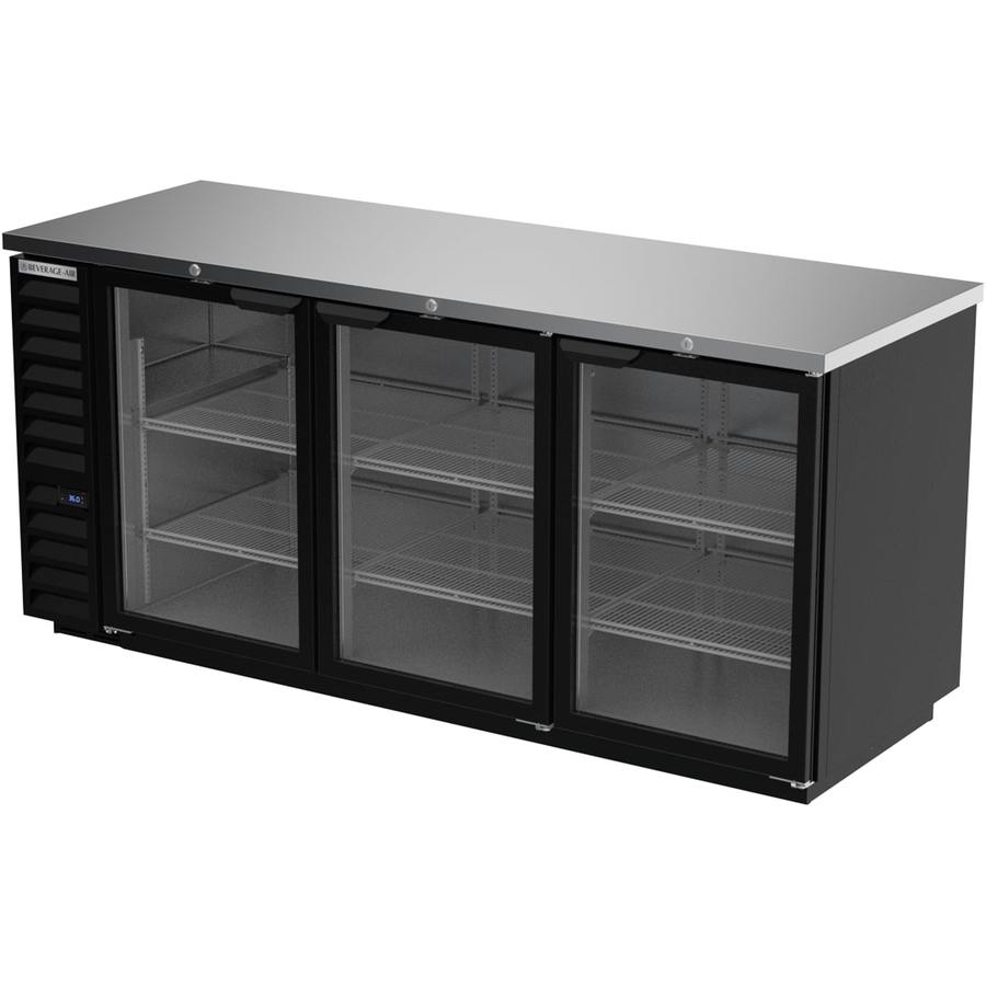 Beverage Air BB78HC-1-G-B, 79" Glass Door Back Bar Refrigerators