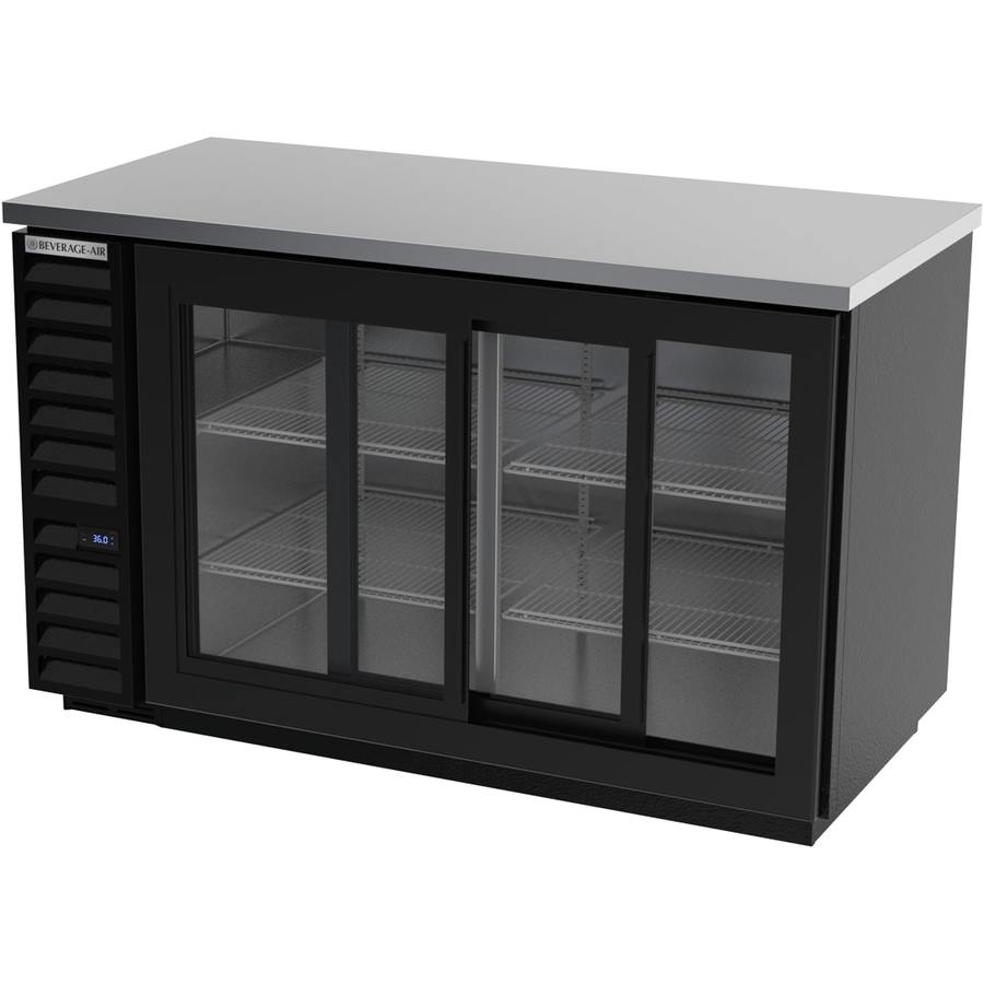 Beverage Air BB58HC-1-GS-B, 59" Sliding Glass Door Back Bar Refrigerator